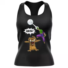 Piccolo Damen T-shirt Tank top “NACH HAUSE!!! (deutsche Fassung)” – Parodie auf Dragon Ball