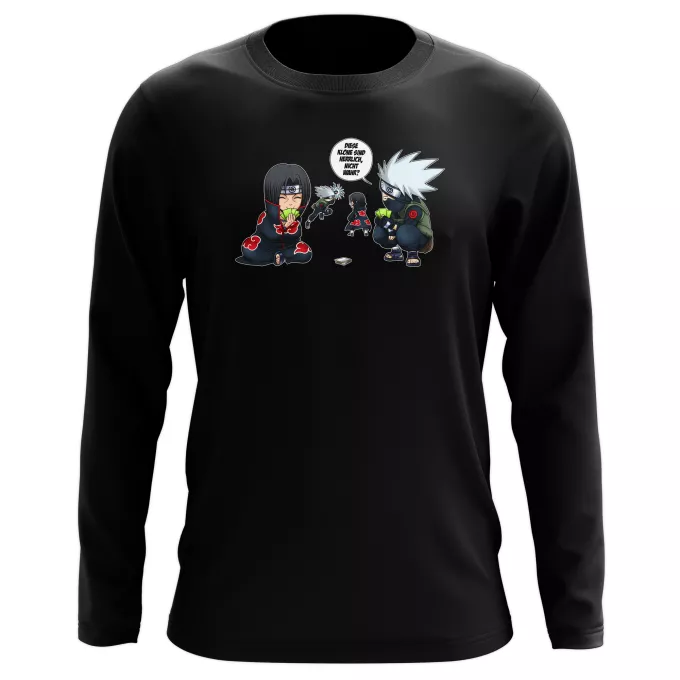 Langarm T-shirts Parodie auf Naruto Kakashi Hatake und Itachi Uchiwa