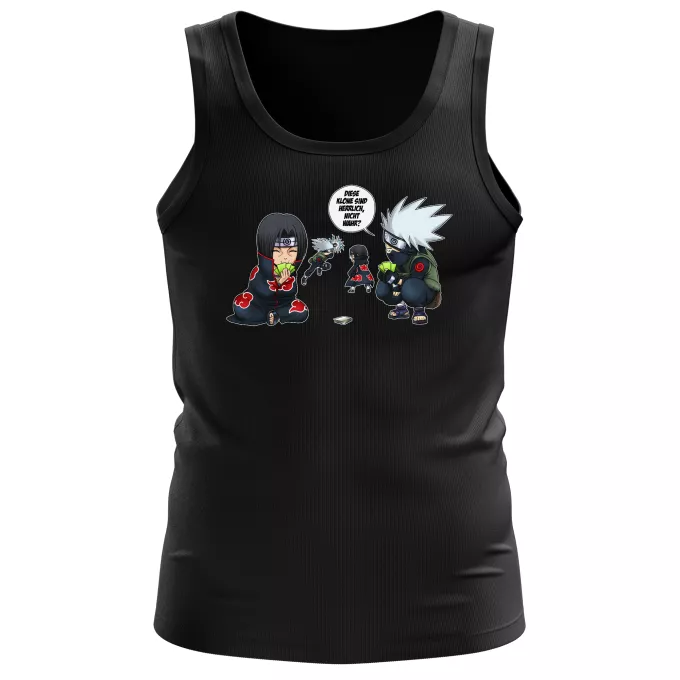 Herren Tank Top Parodie auf Naruto Kakashi Hatake und Itachi Uchiwa