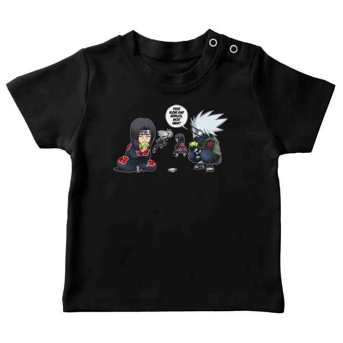Baby T-shirts Parodie auf Naruto Kakashi Hatake und Itachi Uchiwa