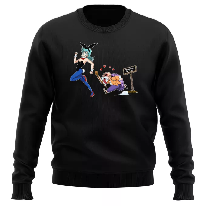 Sweatshirts Parodie auf Dragon Ball Muten-Roshi und Bulma