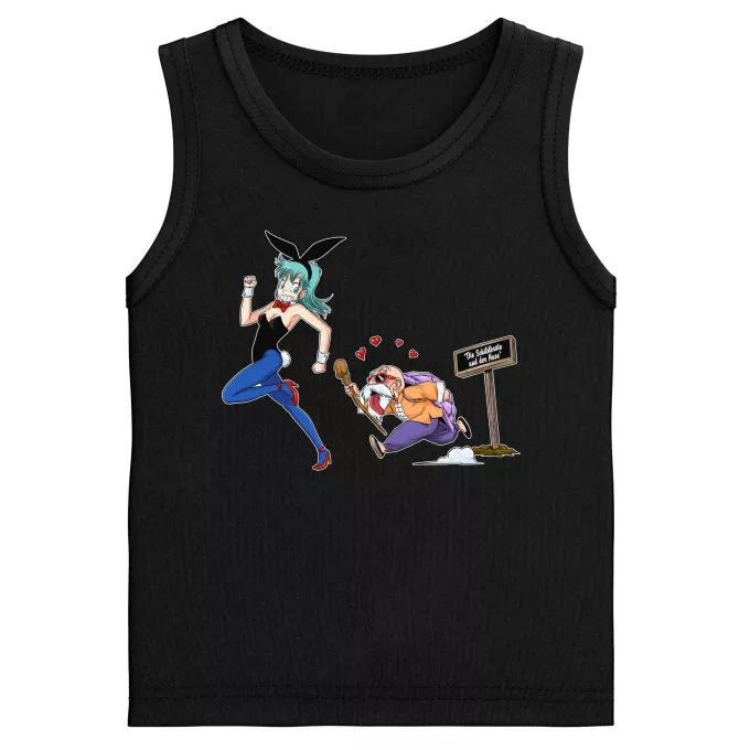 Jungen Kinder Tank Top Parodie auf Dragon Ball Muten-Roshi und Bulma