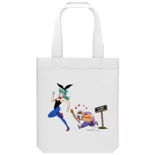 Muten-Roshi totebag “Muten-Roshi und Bulma” – Parodie auf Dragon Ball