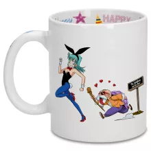 Muten-Roshi Tasse “Muten-Roshi und Bulma” – Parodie auf Dragon Ball