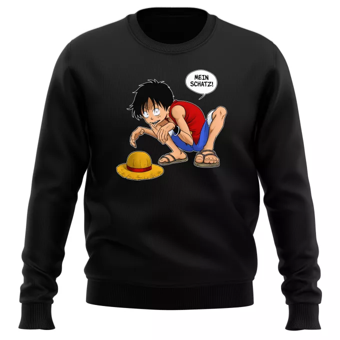 Sweatshirts Parodie auf One Piece Ruffy Hak Versioni und Gollum