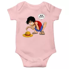 Ruffy Hak Versioni Baby Strampler (Mädchen) “Ruffy Hak Versioni und Gollum” – Parodie auf One Piece