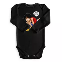 Ruffy Hak Versioni Langärmliges Baby Strampler “Ruffy Hak Versioni und Gollum” – Parodie auf One Piece