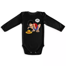 Ruffy Hak Versioni Langärmliges Baby Strampler “Ruffy Hak Versioni und Gollum” – Parodie auf One Piece