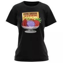 Teufelsfrucht Damen T-shirt “Gum-Gum-Frucht” – Parodie auf One Piece