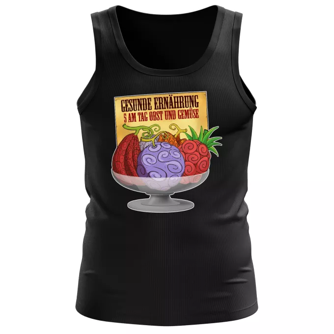 Herren Tank Top Parodie auf One Piece Teufelsfrucht - Gum-Gum-Frucht