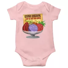 Teufelsfrucht Baby Strampler (Mädchen) “Gum-Gum-Frucht” – Parodie auf One Piece