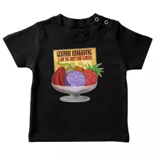 Teufelsfrucht Baby T-shirt “Gum-Gum-Frucht” – Parodie auf One Piece