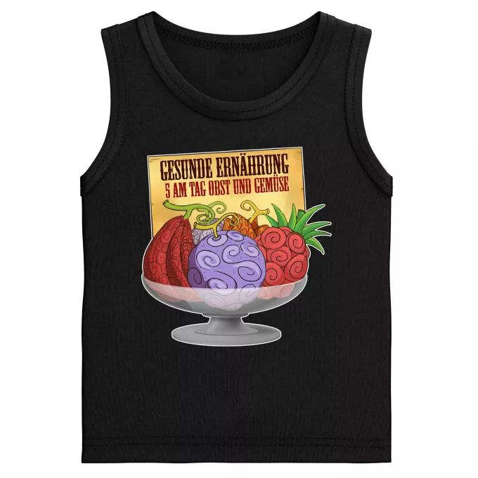 Jungen Kinder Tank Top Parodie auf One Piece Teufelsfrucht - Gum-Gum-Frucht