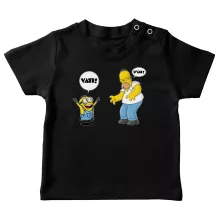 Baby T-shirt “Die Minions und Die Simpsons” – Parodie auf Minions