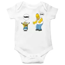 Baby Strampler “Die Minions und Die Simpsons” – Parodie auf Minions