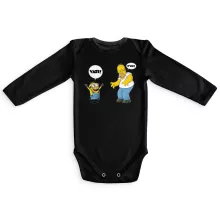 Langärmliges Baby Strampler “Die Minions und Die Simpsons” – Parodie auf Minions