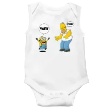 ärmelloser Baby Strampler “Die Minions und Die Simpsons” – Parodie auf Minions