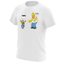 T-Shirt “Die Minions und Die Simpsons” – Parodie auf Minions