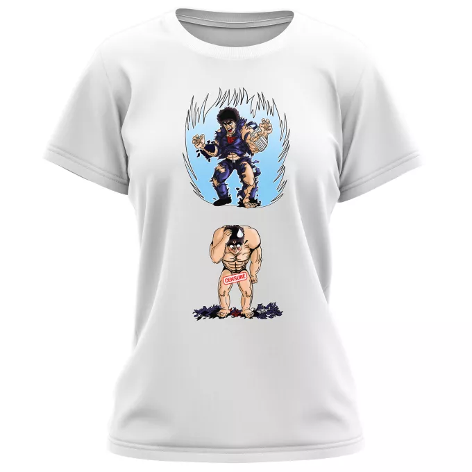 Damen T-shirts Parodie auf Fist of the North Star Kenshiro