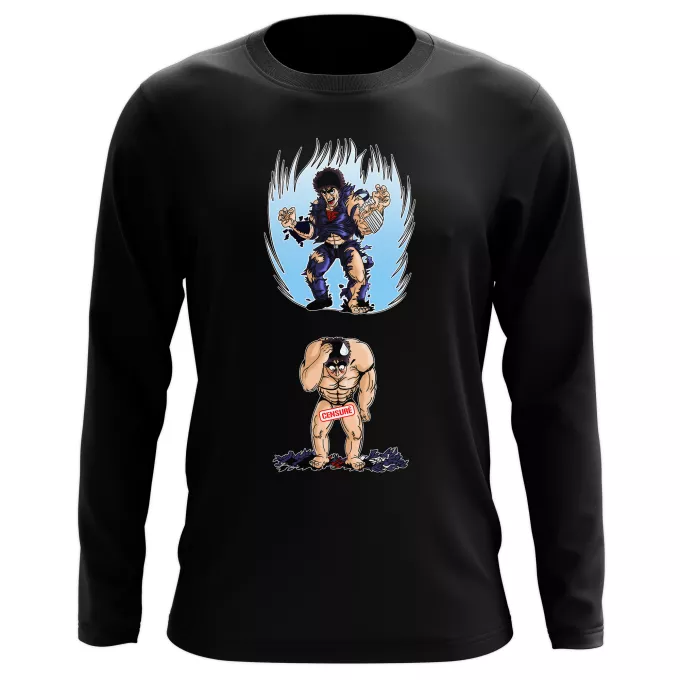 Langarm T-shirts Parodie auf Fist of the North Star Kenshiro