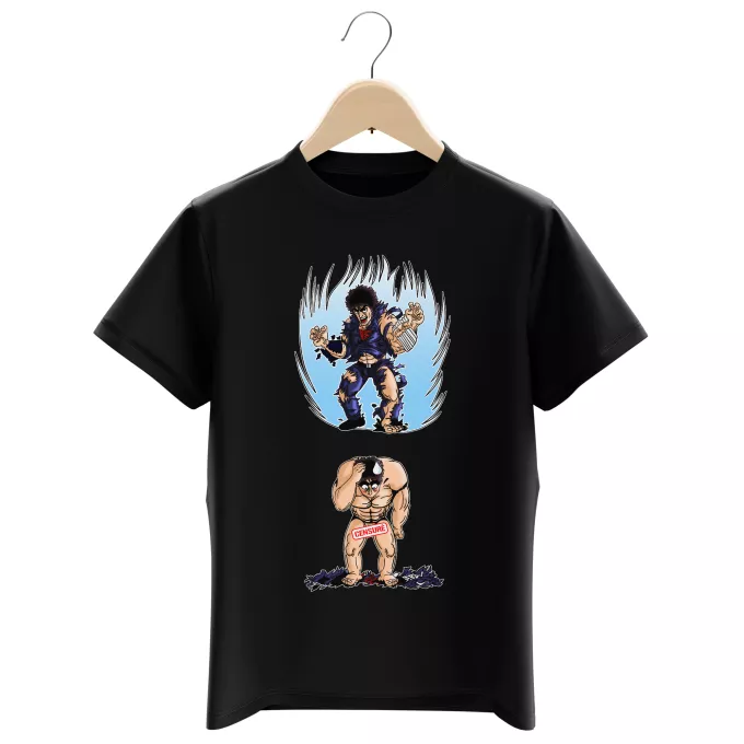 Jungen Kinder T-Shirts Parodie auf Fist of the North Star Kenshiro