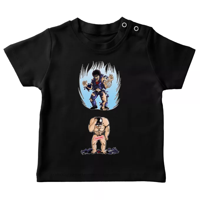 Baby T-shirts Parodie auf Fist of the North Star Kenshiro