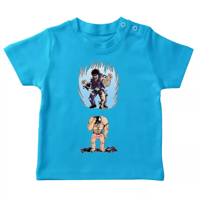 Baby T-shirts Parodie auf Fist of the North Star Kenshiro