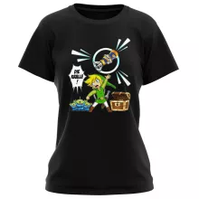 Link Damen T-shirt “Link and die Aliens” – Parodie auf Zelda