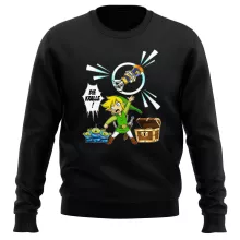 Link Pullover “Link and die Aliens” – Parodie auf Zelda