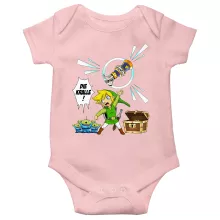 Link Baby Strampler (Mädchen) “Link and die Aliens” – Parodie auf Zelda