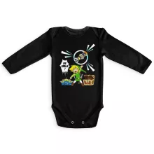 Link Langärmliges Baby Strampler “Link and die Aliens” – Parodie auf Zelda