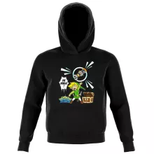 Link Kinder Kapuzenpullover “Link and die Aliens” – Parodie auf Zelda