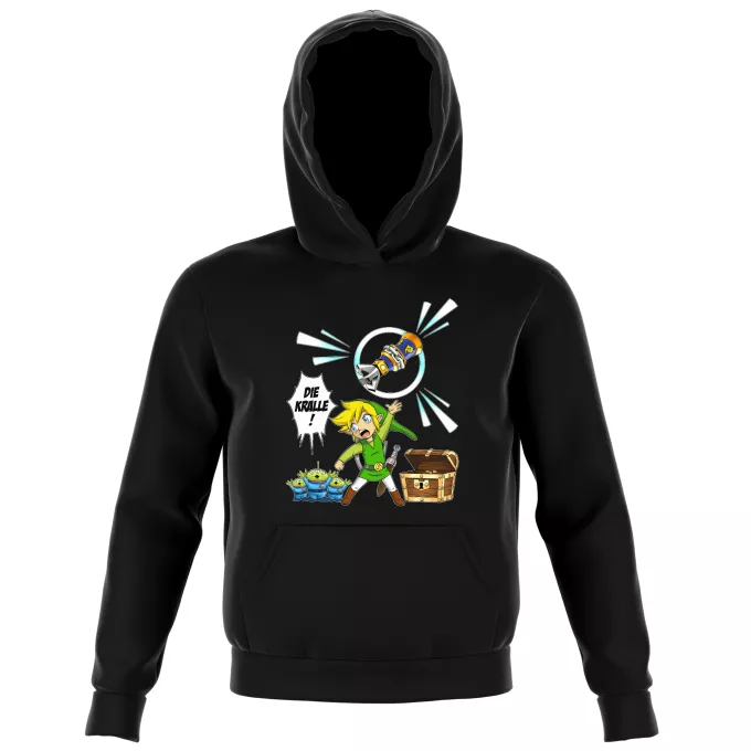 Kinder Kapuzenpullover Parodie auf Zelda Link and die Aliens