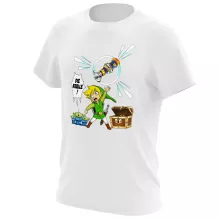 Link T-Shirt “Link and die Aliens” – Parodie auf Zelda