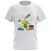 Link T-Shirt “Link and die Aliens” – Parodie auf Zelda
