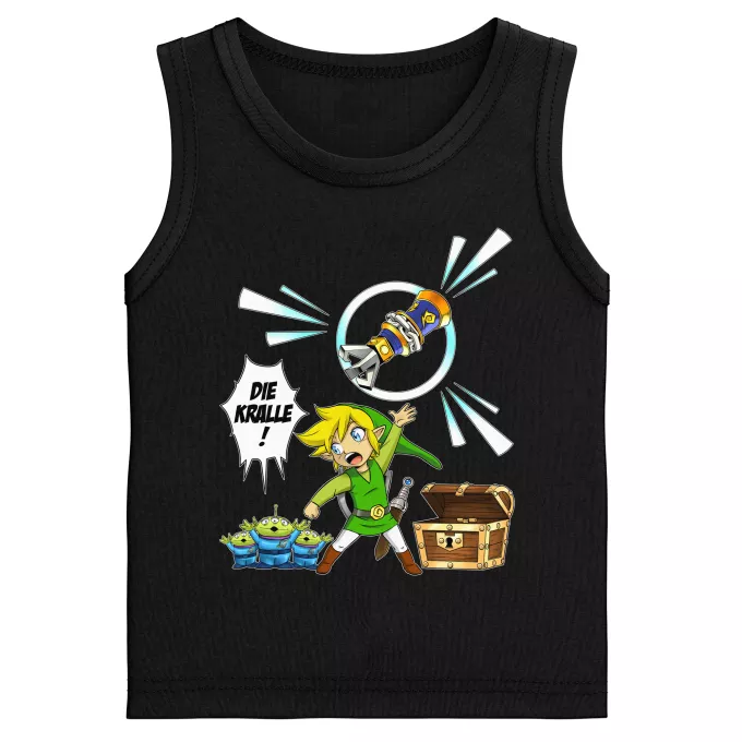 Jungen Kinder Tank Top Parodie auf Zelda Link and die Aliens