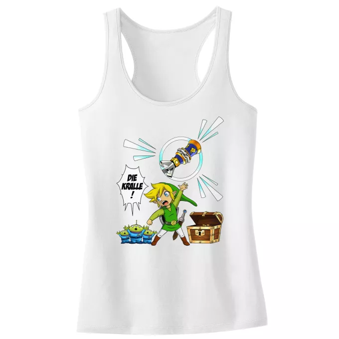 Mädchen Kinder Tank top Parodie auf Zelda Link and die Aliens