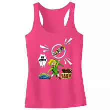 Link Mädchen Kinder Tank top “Link and die Aliens” – Parodie auf Zelda