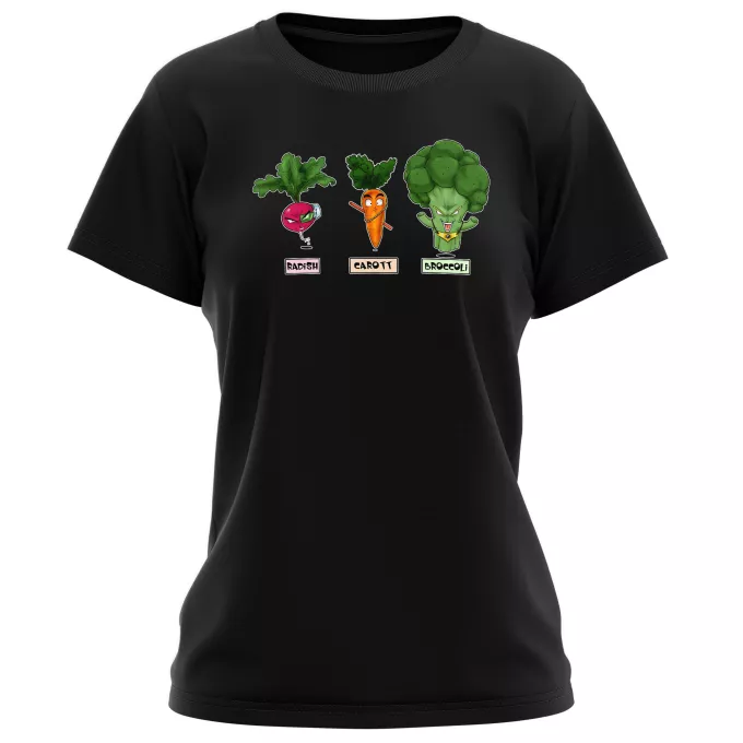 Camisetas Mujer Parodia Dragon Ball Z -DBZ Son Gokū, Raditz y Broly