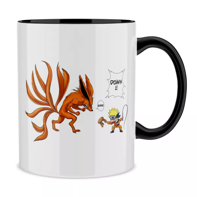 Mugs Parody of Naruto Naruto and Kyubi
