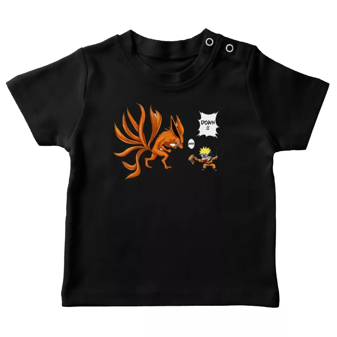 Baby's T-shirts Parody of Naruto Naruto and Kyubi