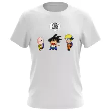 Son-Goku T-Shirt “Son-Goku, Kuririn und Naruto” – Parodie auf Naruto