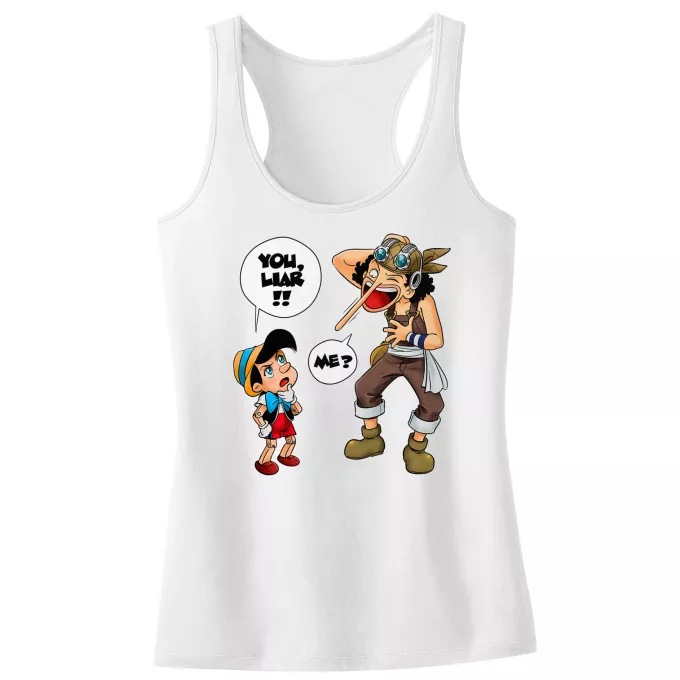 Girls Kids Tank Top Parody of One Piece Usopp