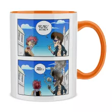 Mug Natsu Dragnir « Hey mec, t'as pas du feu ? » – Parodie Fairy Tail