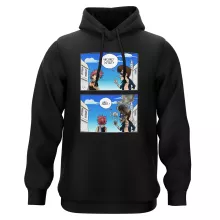 Sweat à capuche Natsu Dragnir « Hey mec, t'as pas du feu ? » – Parodie Fairy Tail