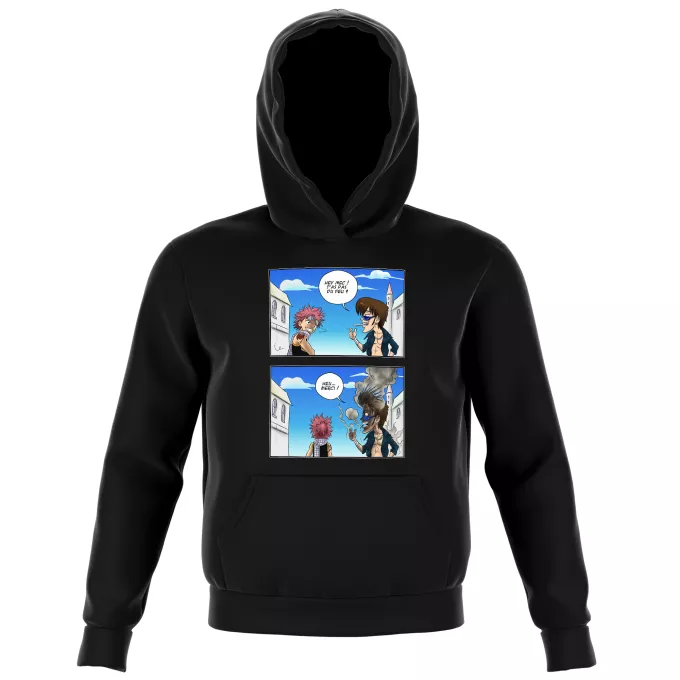 Sweat-shirts à Capuche Enfant Parodie Fairy Tail Hey mec, t'as pas du feu ? - Natsu Dragnir