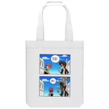 totebag Natsu Dragnir « Hey mec, t'as pas du feu ? » – Parodie Fairy Tail