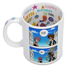 Mug Natsu Dragnir « Hey mec, t'as pas du feu ? » – Parodie Fairy Tail