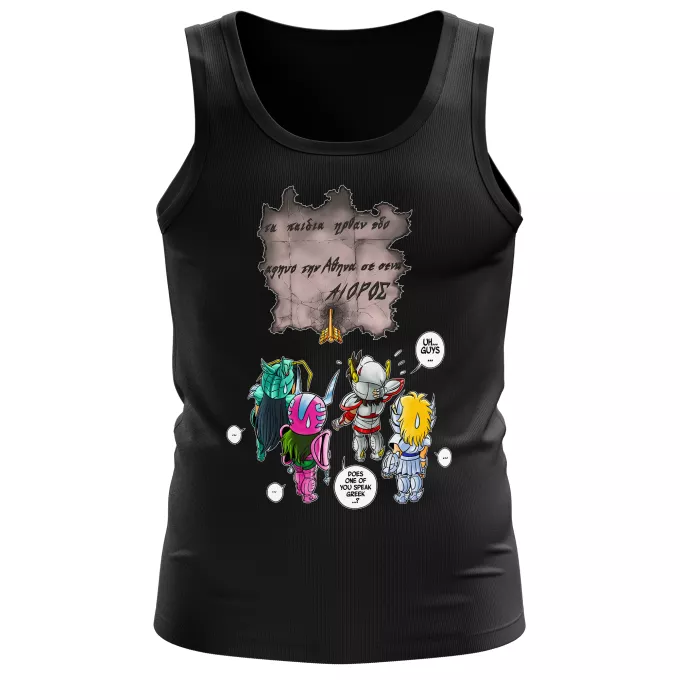 Men Tank Tops Parody of Knights of the Zodiac - Saint Seiya Dragon Shiryu