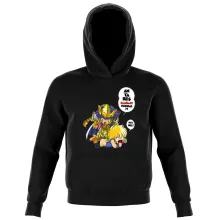 Felpa con cappuccio Bambino et ragazzo – Parodia dei I Cavalieri dello zodiaco - Saint Seiya